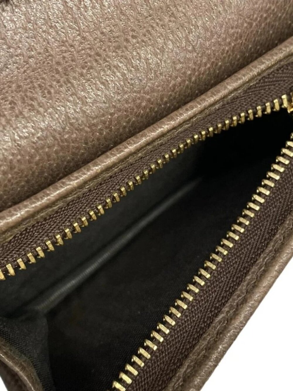 GUCCI Ophidia 523155 Beige Dark Brown Multi PVC Leather Bifold Wallet - Picture 4 of 11